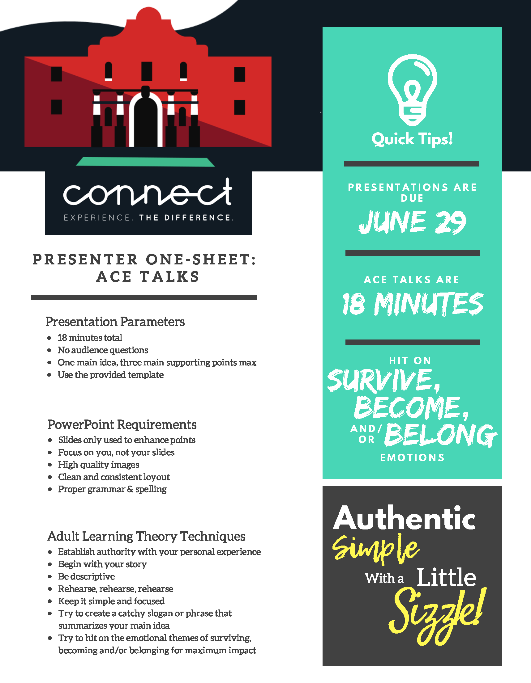2018 Conference One-Sheet